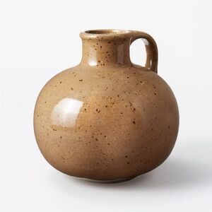 Studio McGee Handled Vintage Vase Speckled Brown- Price Firm